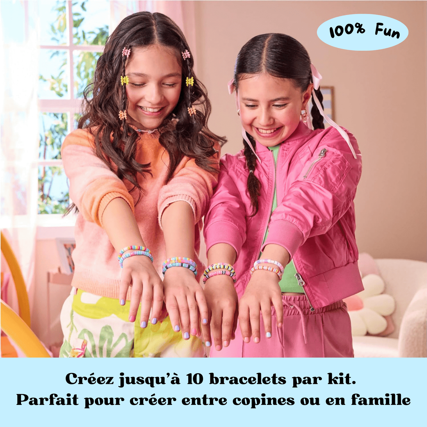 Kit bracelets & colliers - Perles & nacres Rose