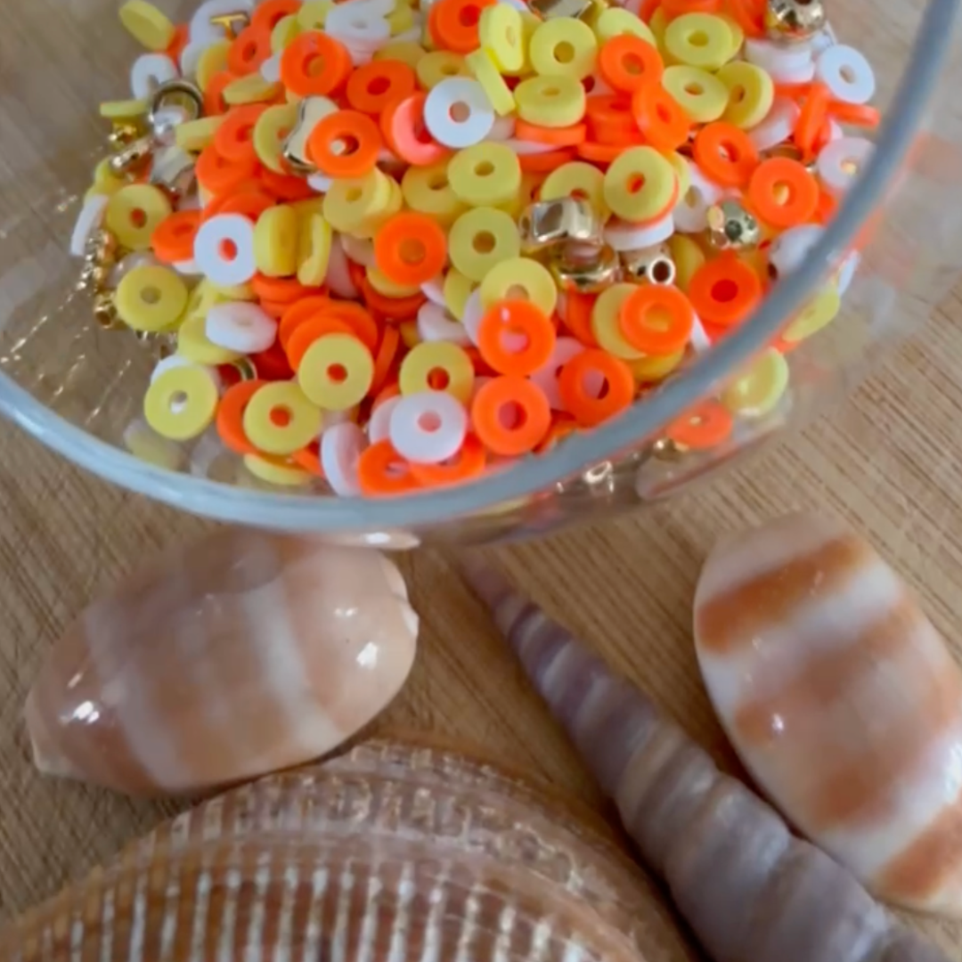 Kit bracelets & colliers - Coucher de soleil Orange