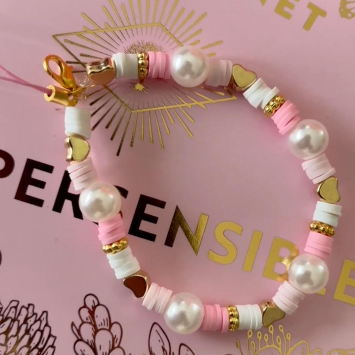 Kit bracelets & colliers - Perles & nacres Rose