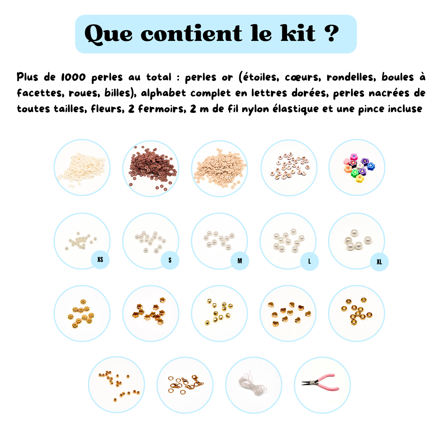 Kit bracelets & colliers - Bohème Marron