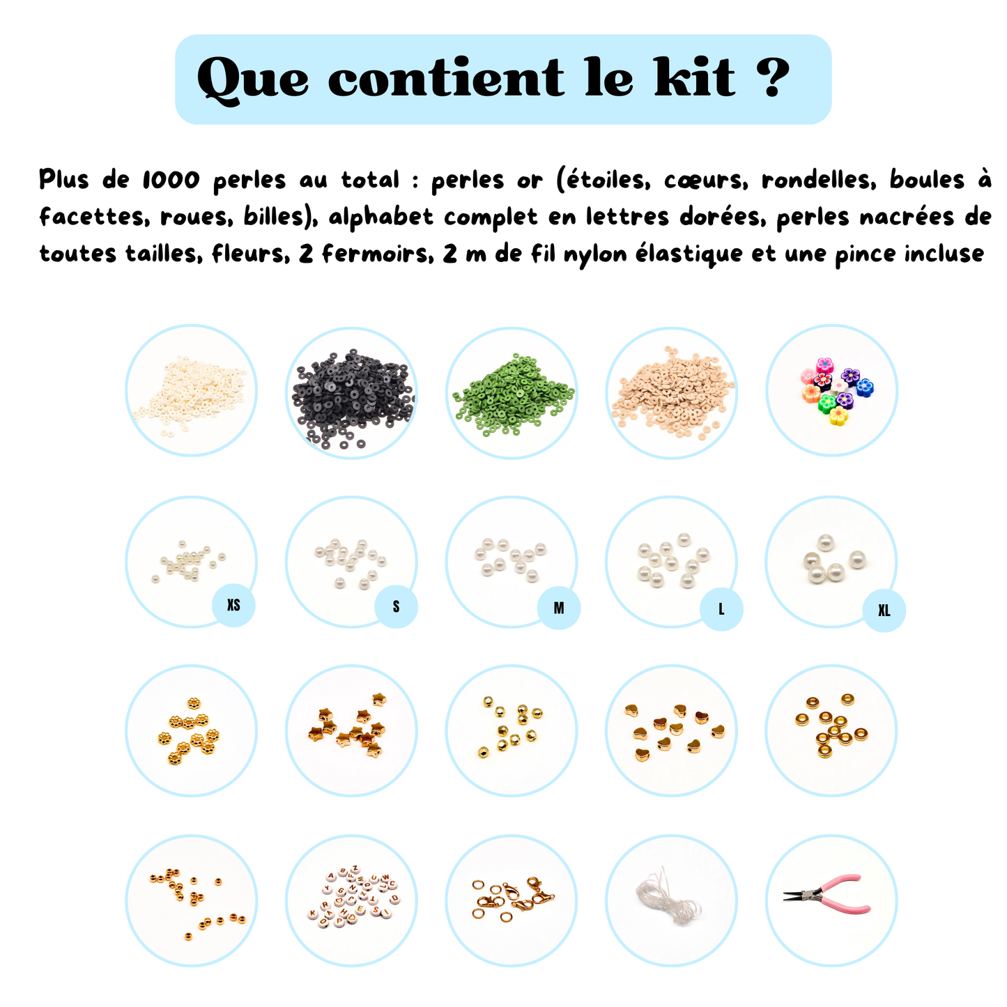 Kit bracelets & colliers - Bohème Vert Olive