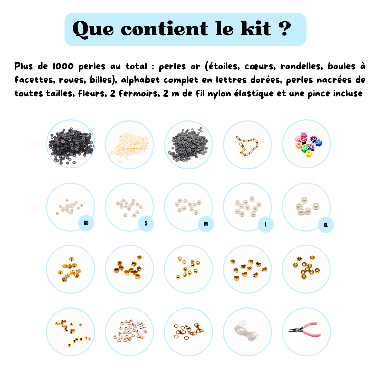 Kit bracelets & colliers - Trésor des dunes Noir