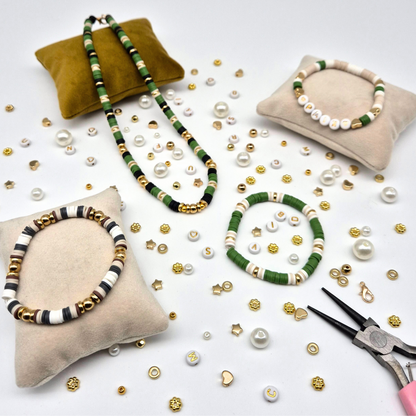 Kit bracelets & colliers - Forêt d'Or et d'Émeraudes