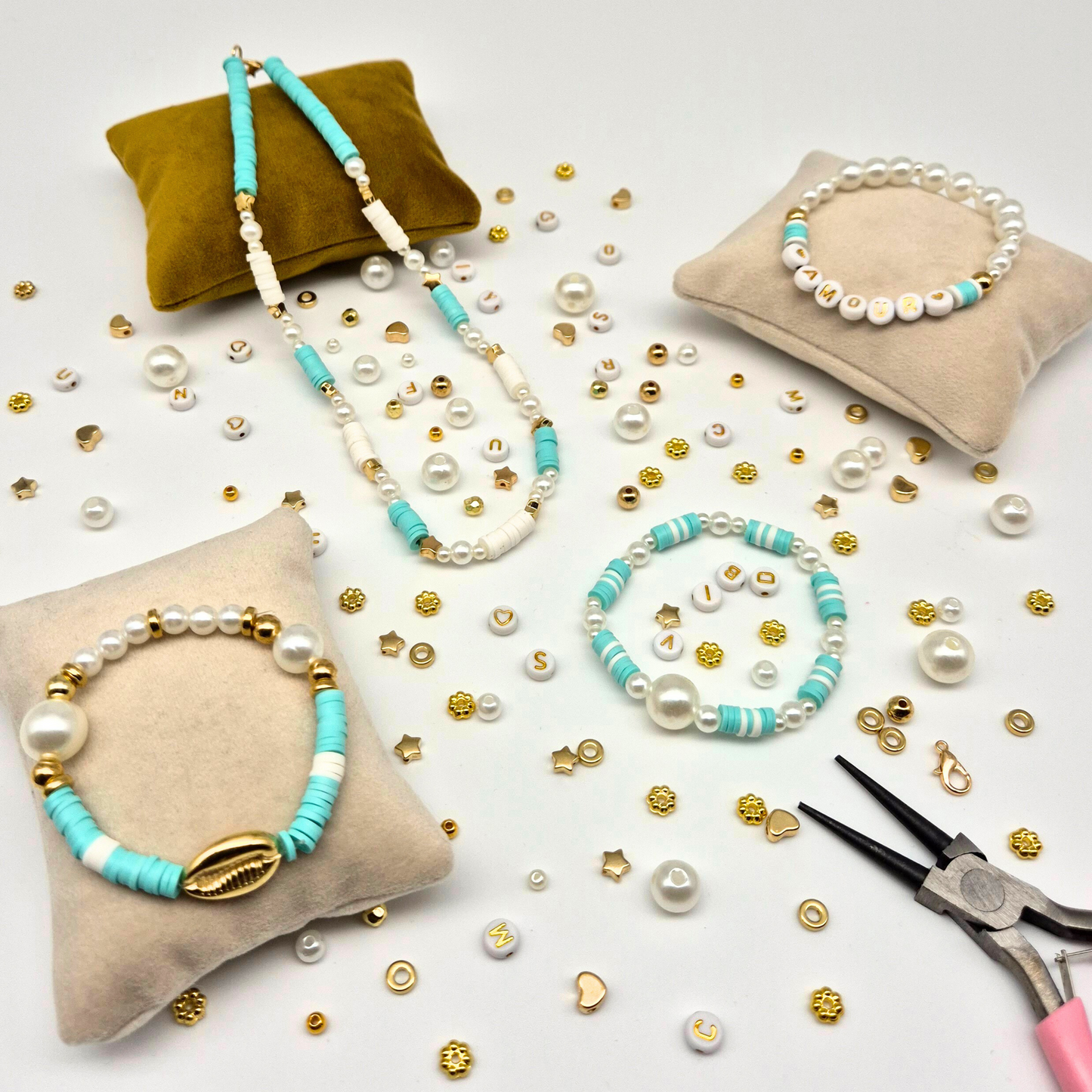 Kit bracelets & colliers - Perles & nacres