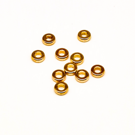 Rondelle Or - Lot de 10 pièces